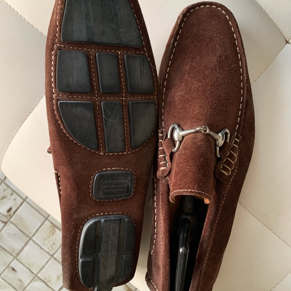 Brown Suede Men's Loafers